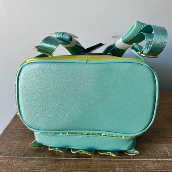 Loungefly Disney Tinker Bell Sequin Mini Backpack NWT - Picture 8 of 11